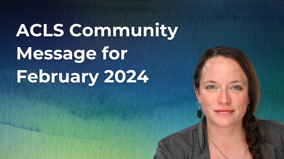 ACLS Community Message for February 2024 ACLS