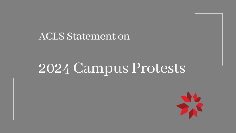 2024 Campus Protest statement