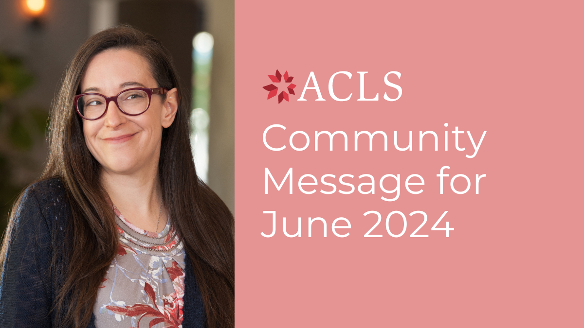 ACLS Community Message for June 2024 ACLS