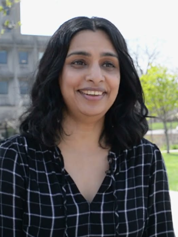 Prithi Kanakamedala outside at Bronx Community College